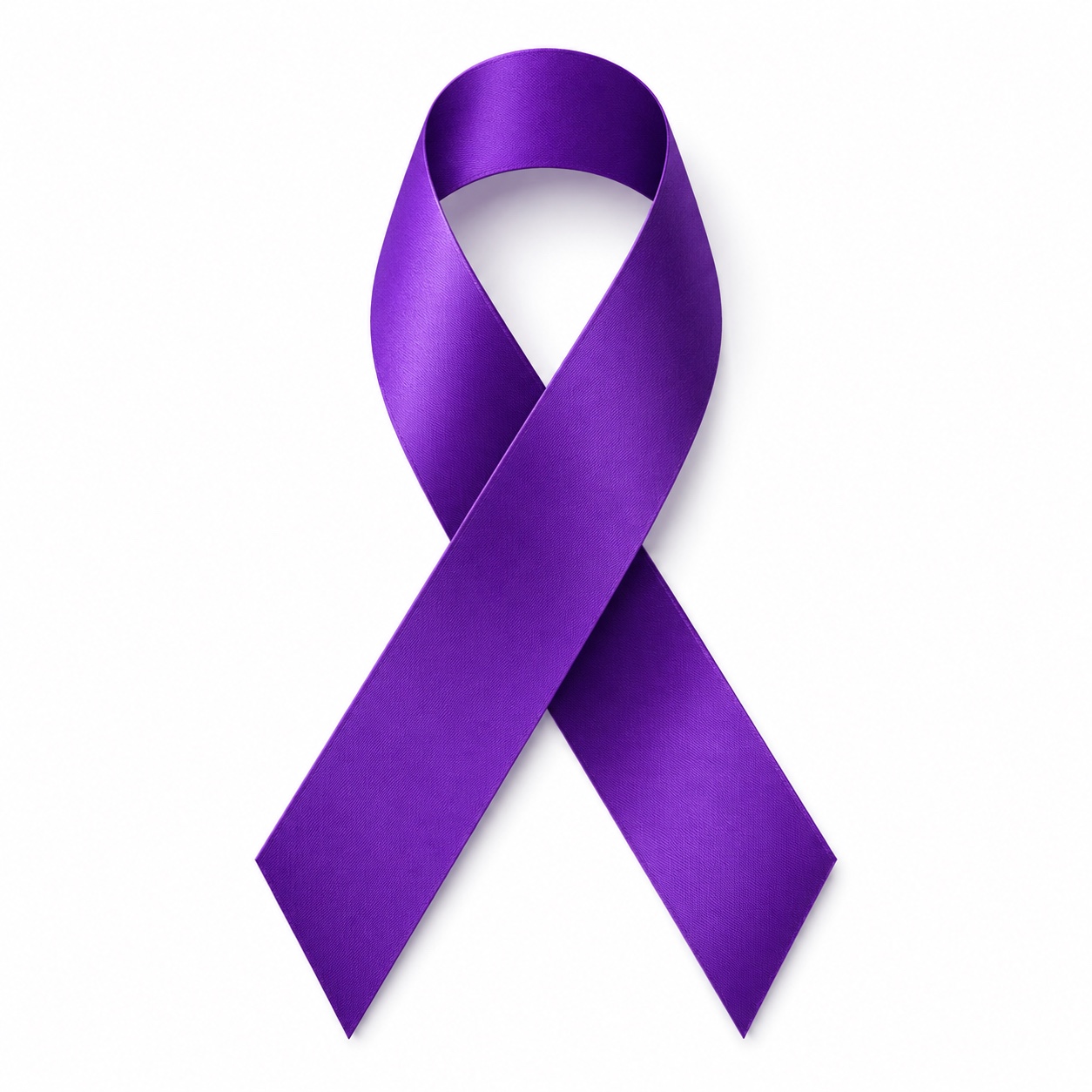 Purple epilepsy awareness ribbon
